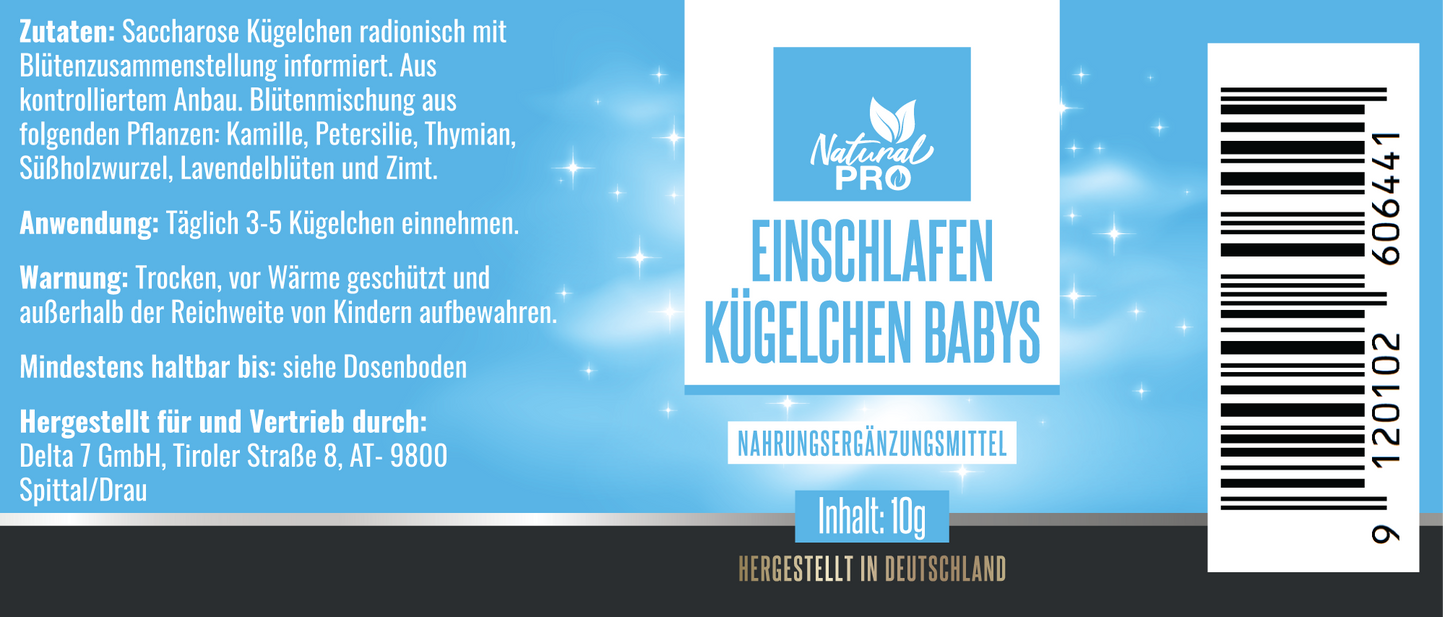 Einschlafen Kügelchen Baby | Für ruhige Nächte & sanfte Träume | beruhigend & liebevoll | 10 g