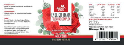 Endlich Mama | Sanfte Unterstützung auf dem Weg zur Schwangerschaft | 60 Kapseln