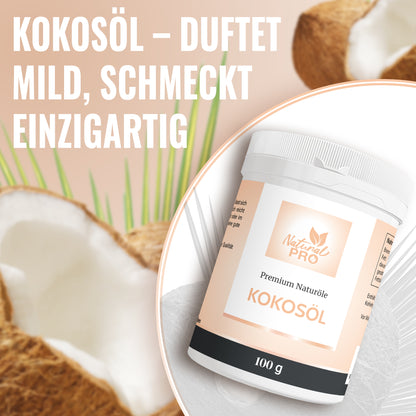 Naturreines Kokosöl | Hochdosiert | Der Allrounder für 30 ml täglich