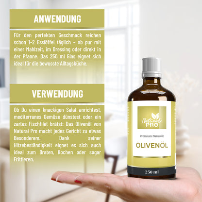 Olivenöl | Extra Vergine | 2 EL täglich | Mediterraner Genuss reich an ungesättigten Fettsäuren
