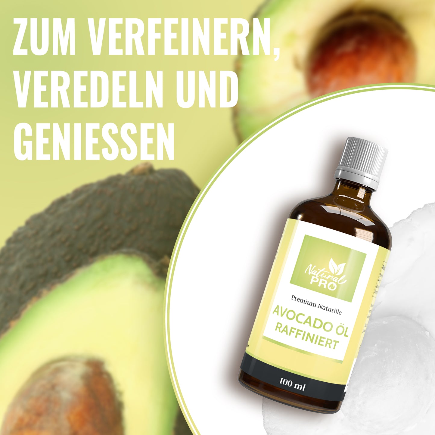 Avocadoöl | Hochdosiert mit 30ml täglich | Vielseitigkeit | Superfood pur