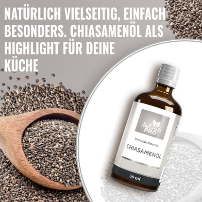 Chiasamenöl | Natürlich & Vielseitig | Reich an essentiellen Fettsäuren