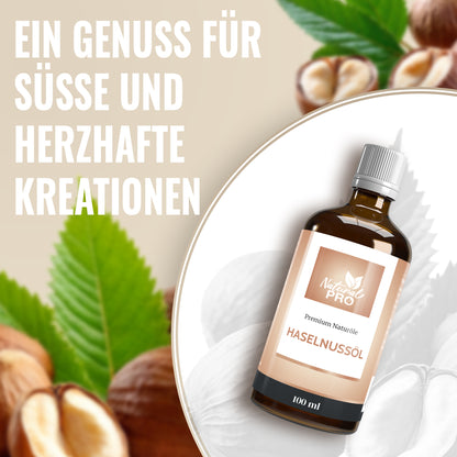 Haselnussöl | Kaltgepresst & Naturrein | Hochdosierte Tagesration von 30ml