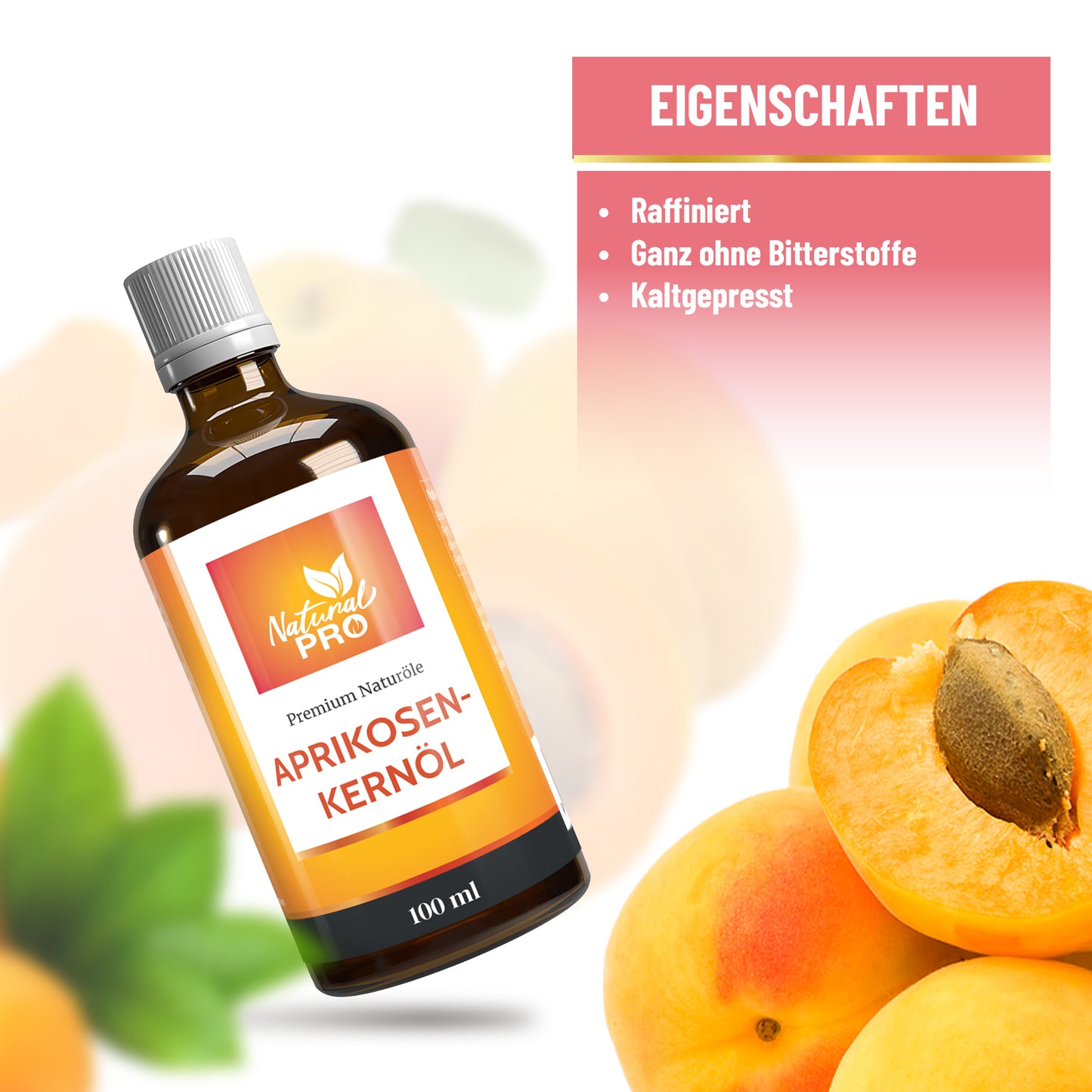 Aprikosenkernöl pur | Kaltgepresst & Raffiniert | Für deine kreative Küche