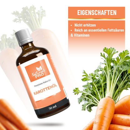 Karottenöl | Sonnenglanz aus der Natur – Reines Öl mit natürlichem Carotingehalt
