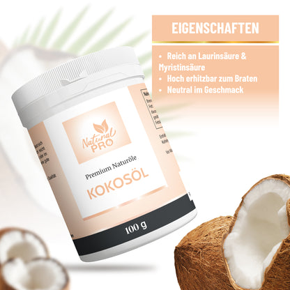 Naturreines Kokosöl | Hochdosiert | Der Allrounder für 30 ml täglich