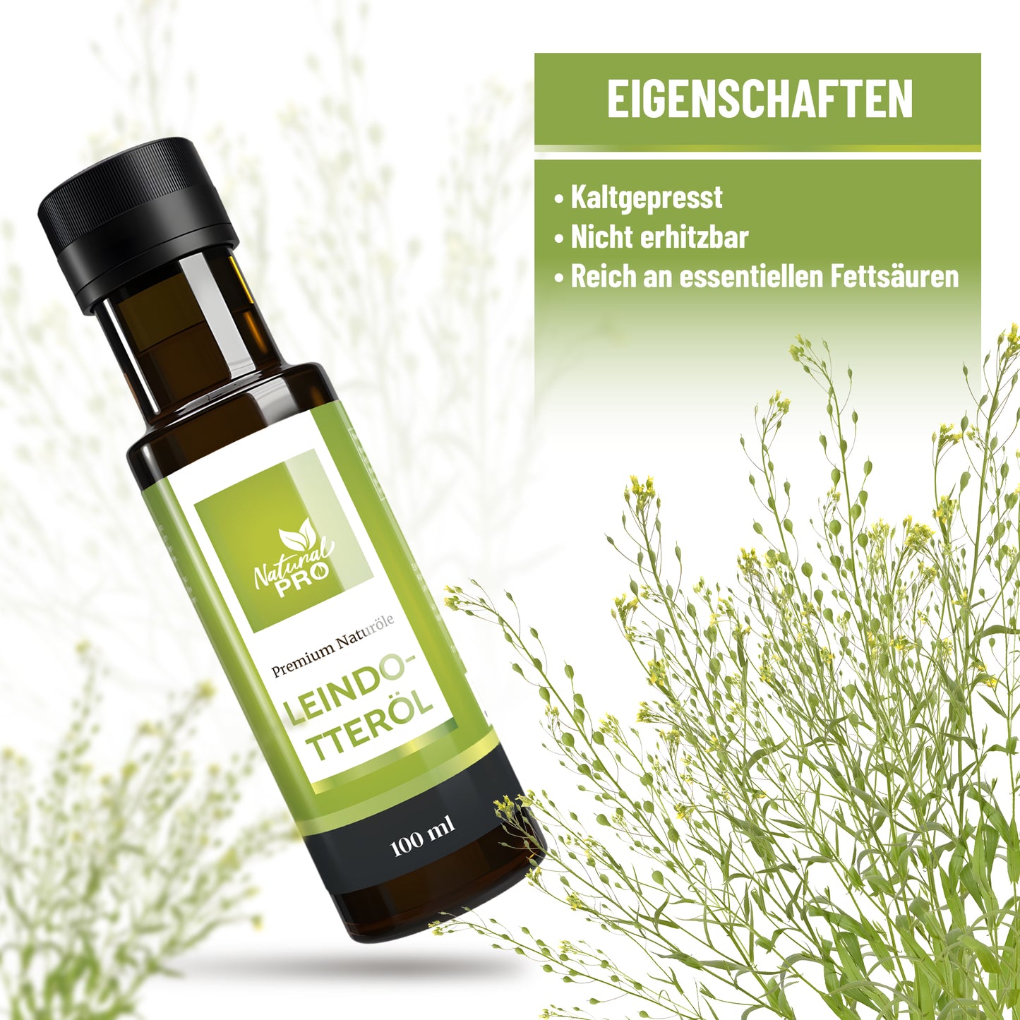 Leindotteröl | Mild-Nussig & Naturrein |  1 EL täglich für deine Omega-3-Versorgung