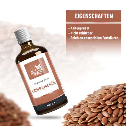 Leinsamenöl | Nussig, Naturrein & Pur | Vollwertige Omega-3-Quelle