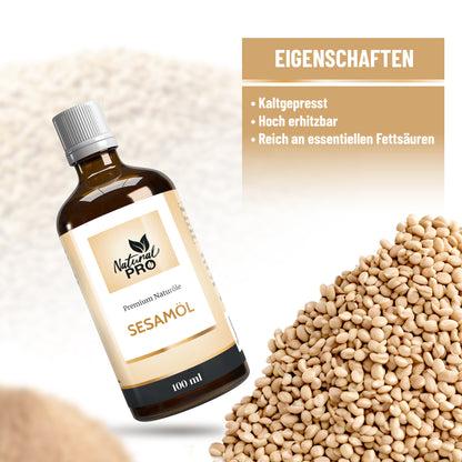 Sesamöl | Mild-Nussiges Naturöl | Täglicher Genuss | Reich an ungesättigten Fettsäuren