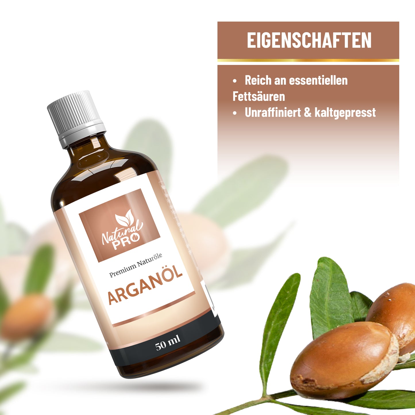 Arganöl Hochdosiert | Ungeröstet, Kaltgepresst und Nährstoffreich