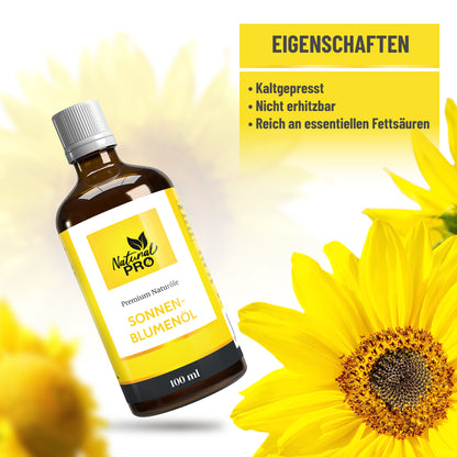 Sonnenblumenöl | Mild-Nussiges Naturöl | Vielseitig für täglichen Genuss & Feine Gerichte