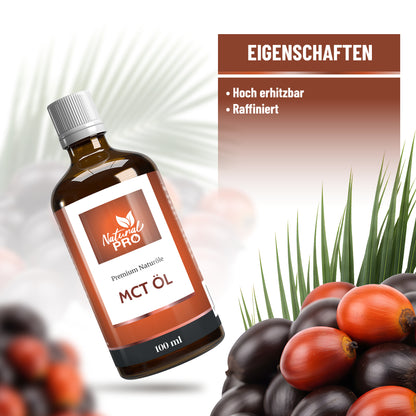 Reines MCT Öl aus Kokos | Raffiniert, Geschmacksneutral & Mit C8/C10 Fettsäuren