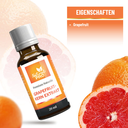 Grapefruitkernextrakt Tropfen 3000 mg Tagesdosis | Hochdosiert mit reinen Flavonoiden & Vitamin C