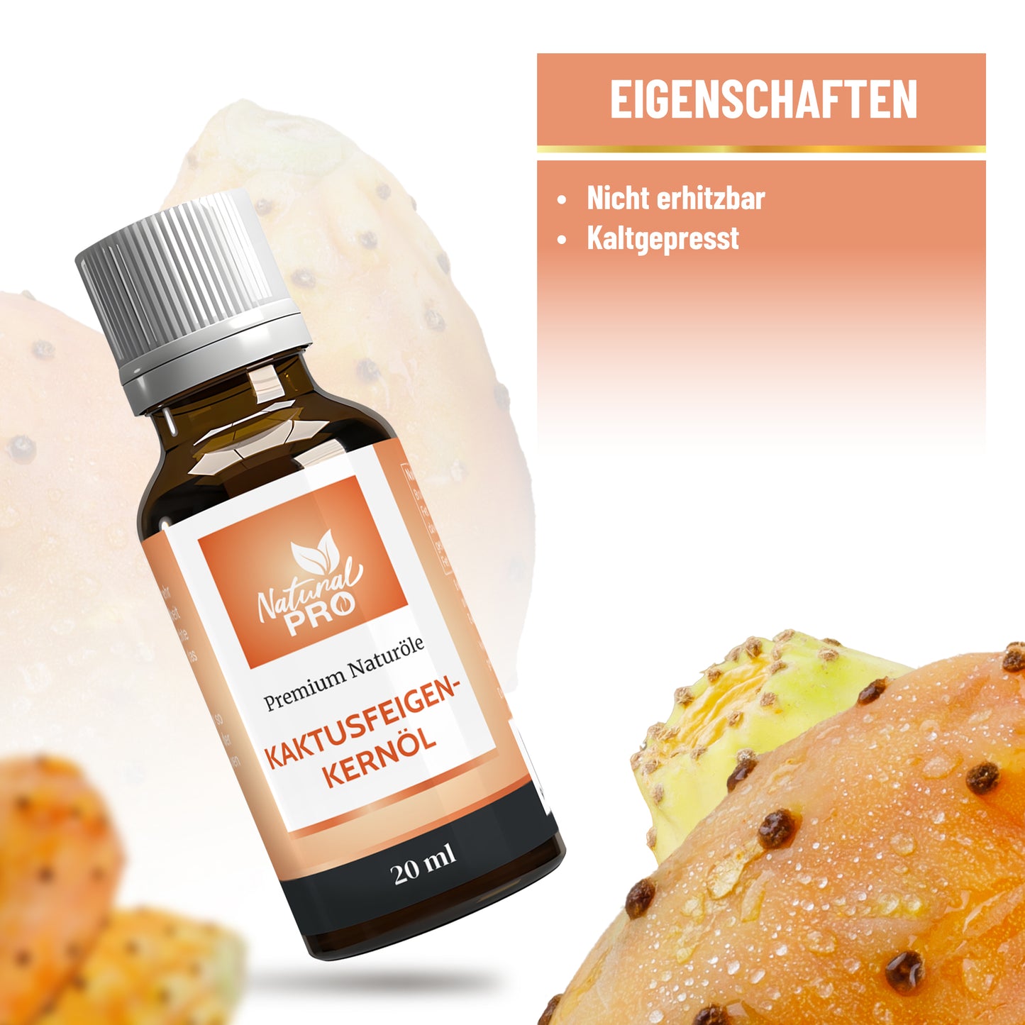 Kaktusfeigenkernöl | Superfood-Öl mit natürlichem Vitamin E & Wertvollen Fettsäuren