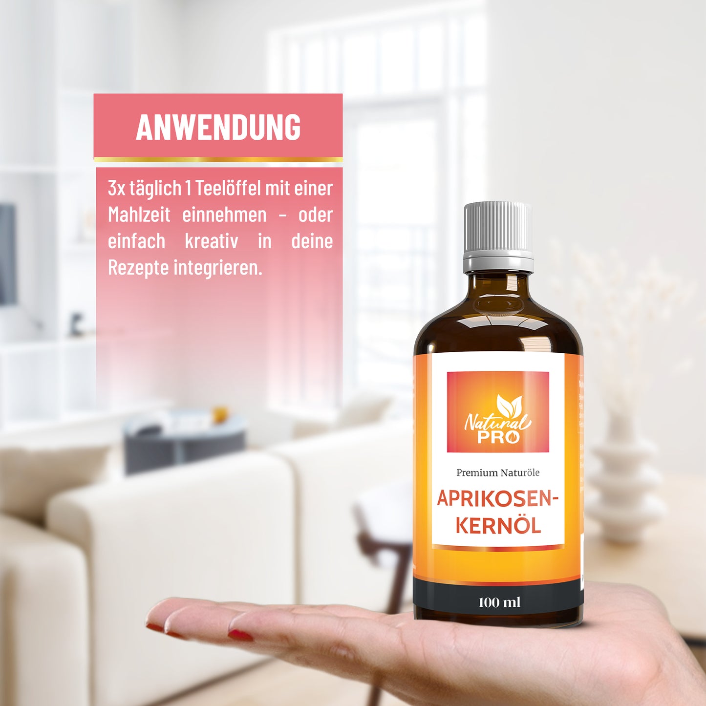 Aprikosenkernöl pur | Kaltgepresst & Raffiniert | Für deine kreative Küche