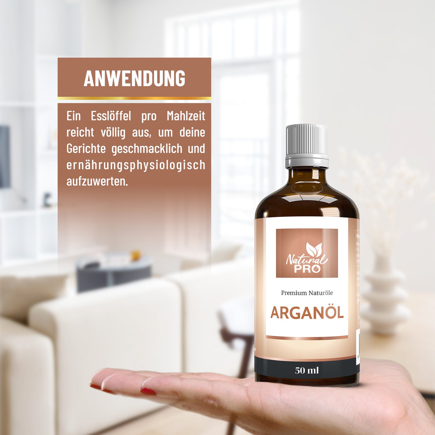 Arganöl Hochdosiert | Ungeröstet, Kaltgepresst und Nährstoffreich