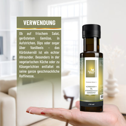 Steirisches Kürbiskernöl GGA | Traditionell geröstet & Regional hergestellt