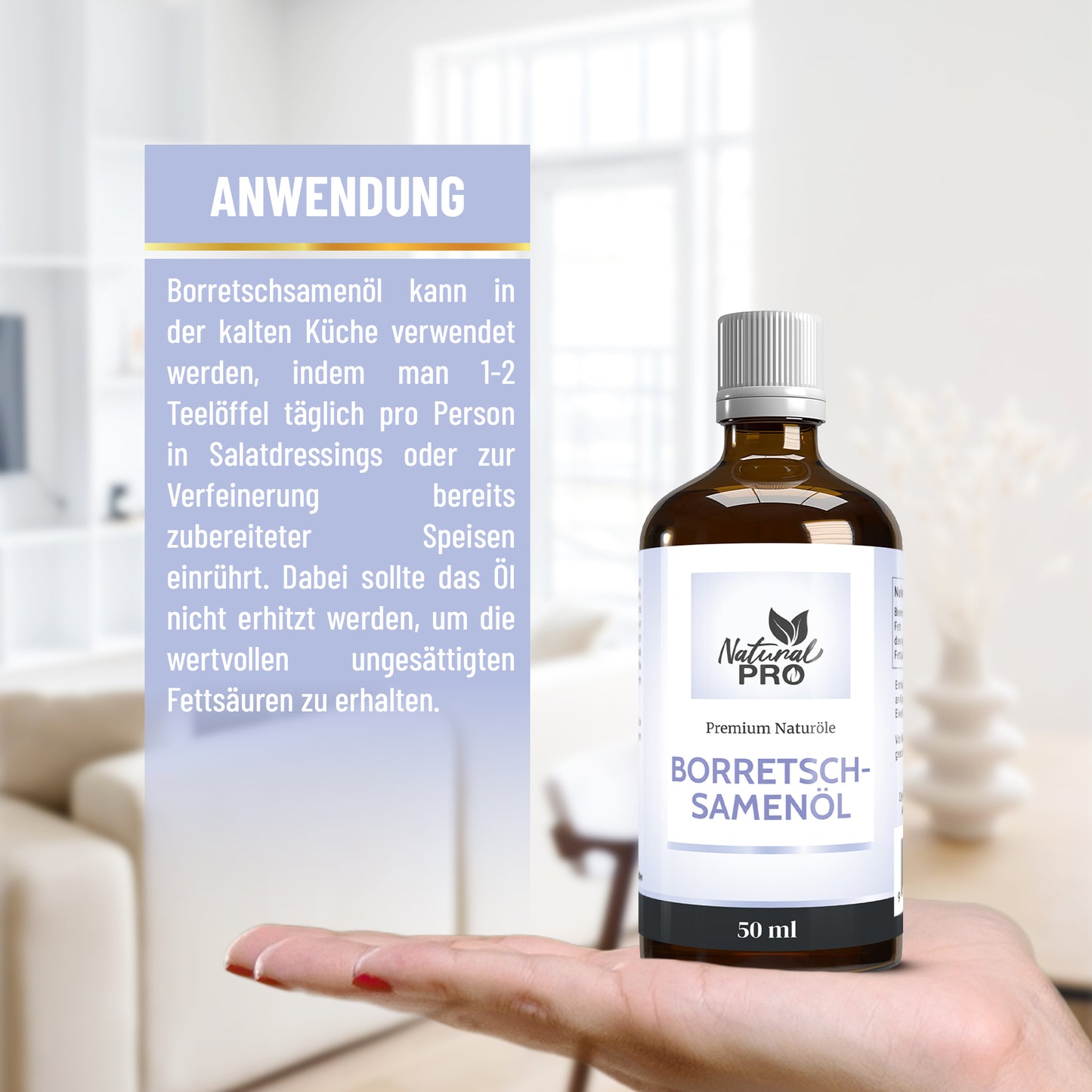 Borretschsamenöl | HOCHDOSIERT | Reich an Gamma-Linolensäure