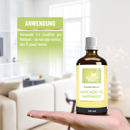 Avocadoöl | Hochdosiert mit 30ml täglich | Vielseitigkeit | Superfood pur