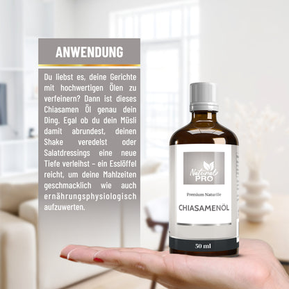 Chiasamenöl | Natürlich & Vielseitig | Reich an essentiellen Fettsäuren