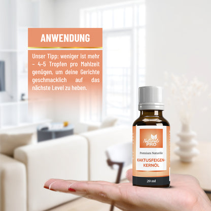 Kaktusfeigenkernöl | Superfood-Öl mit natürlichem Vitamin E & Wertvollen Fettsäuren