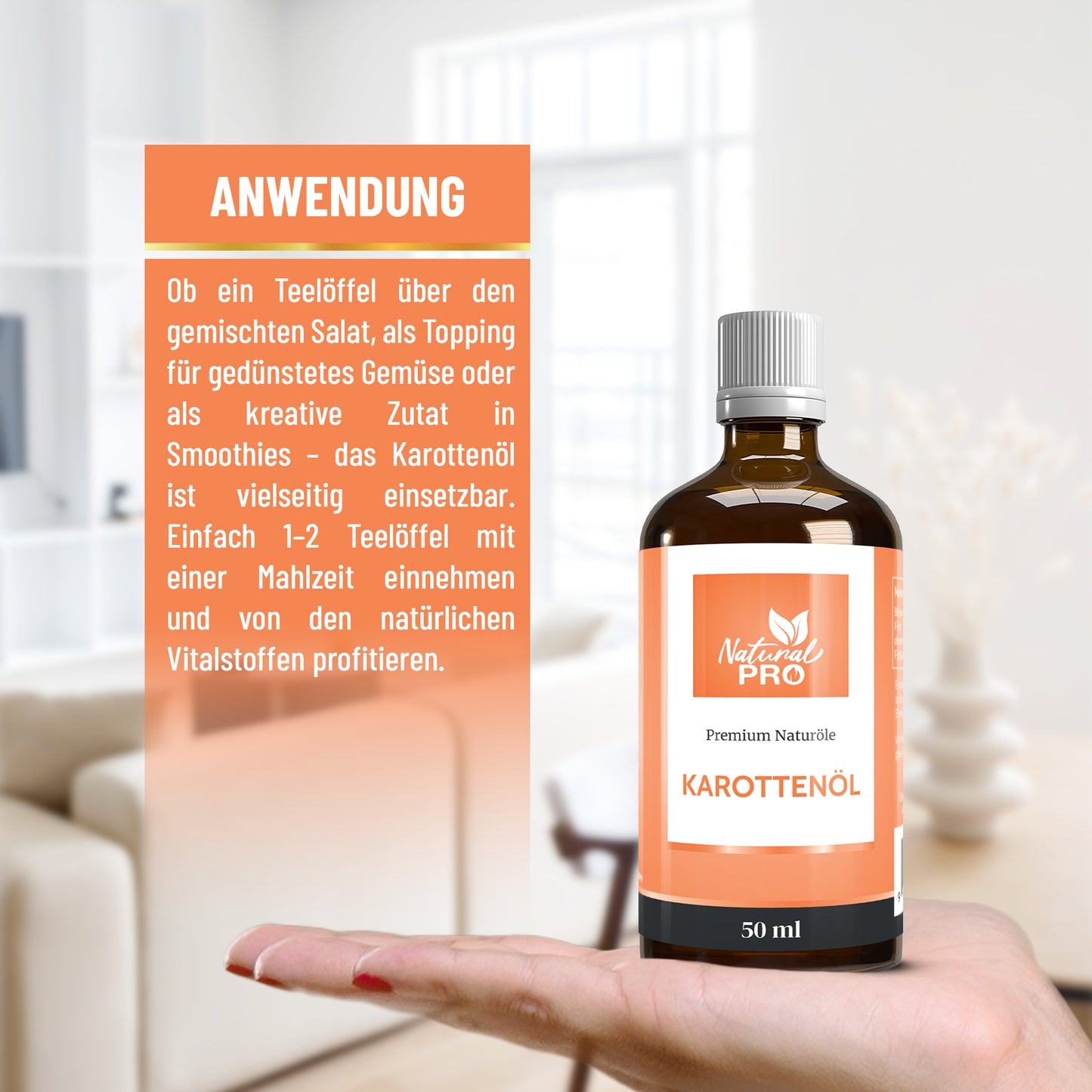 Karottenöl | Sonnenglanz aus der Natur – Reines Öl mit natürlichem Carotingehalt