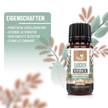 Rauchen Kügelchen | Natürlich & ohne Nikotin | Für innere Balance beim Rauchstopp | 10g