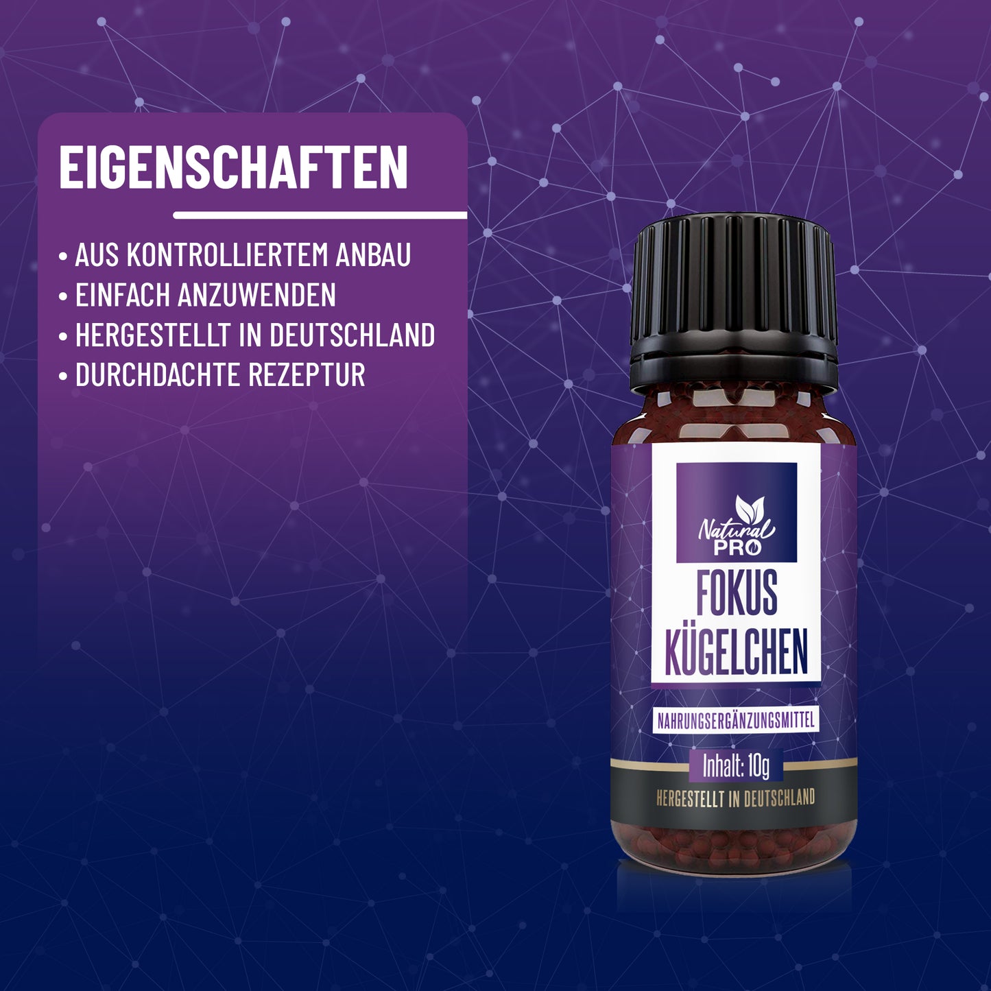 Fokus Kügelchen | Für Konzentration & geistige Klarheit | 10 g