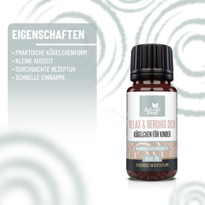 Relax & Beruhig Dich Kügelchen für Kinder | Sanfte Unterstützung bei Unruhe & Nervosität | 10 g