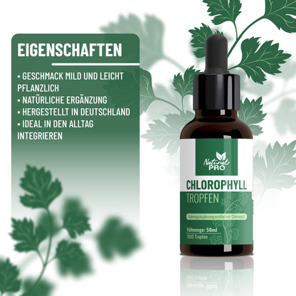 Chlorophyll Tropfen | Hochdosiert & Naturrein | Tägliches Wohlbefinden