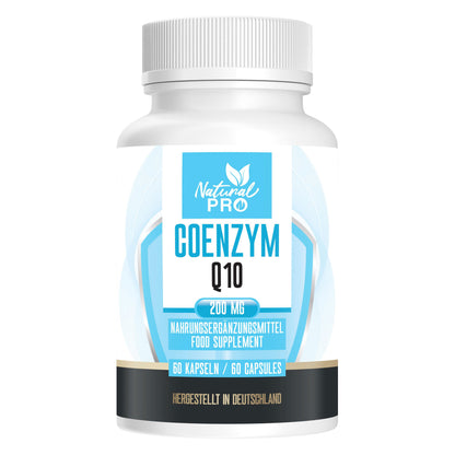 Coenzym Q10 200mg hochdosiert | Unterstützt Herz & Vitalität | 60 Kapseln