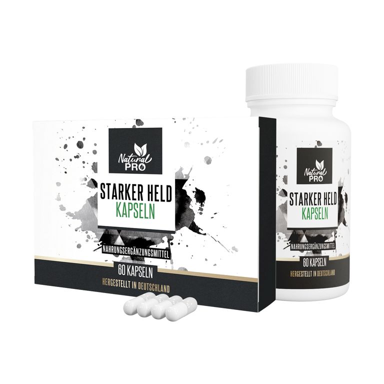 Starker Held Kapseln | Für Männerkraft & innere Stärke | 60 Potenz Kapseln