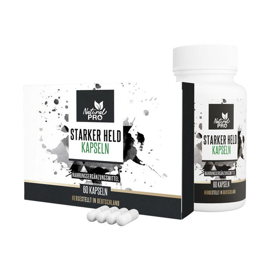 Starker Held Kapseln | Für Männerkraft & innere Stärke | 60 Potenz Kapseln