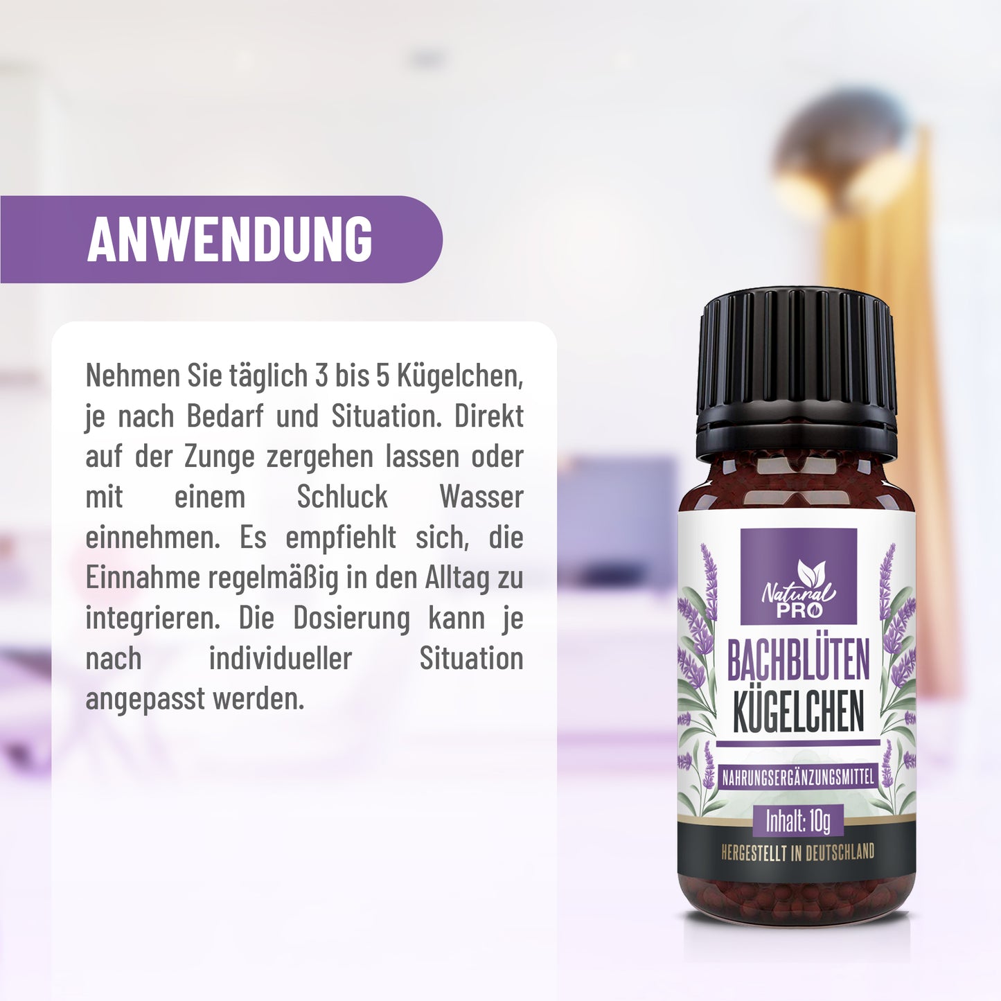 Bachblüten Kügelchen | Homöopathische Blütenkraft | Bei Stress, Angst & Unruhe