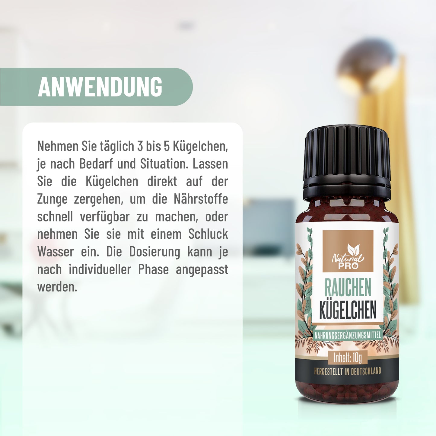 Rauchen Kügelchen | Natürlich & ohne Nikotin | Für innere Balance beim Rauchstopp | 10g