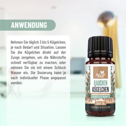 Rauchen Kügelchen | Natürlich & ohne Nikotin | Für innere Balance beim Rauchstopp | 10g