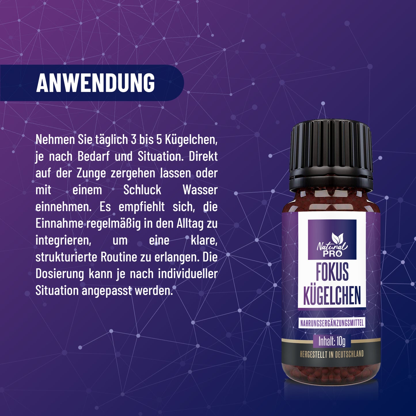 Fokus Kügelchen | Für Konzentration & geistige Klarheit | 10 g