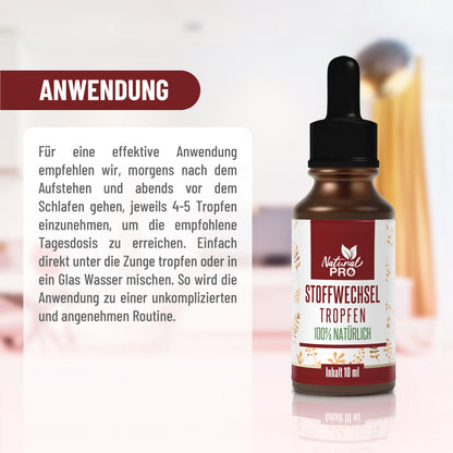 Stoffwechsel Tropfen | Balance & Energie von innen | Natürlich abnehmen | 10 ml