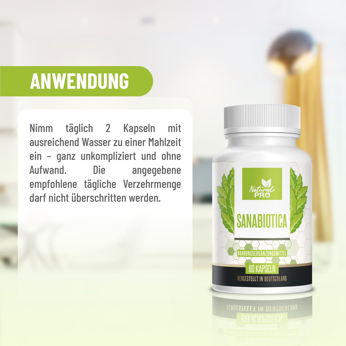 Sanabiotica | Natürliches Antibiotikum aus der Natur | 60 Kapseln