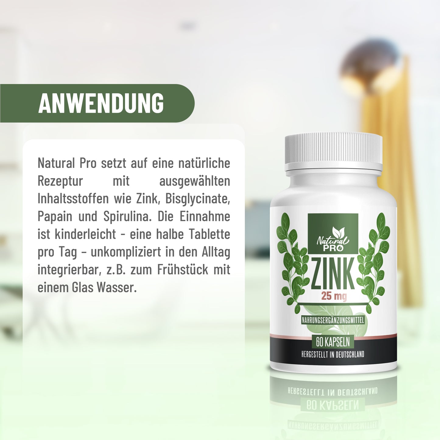 Zink | Immunschutz & Hautpflege | 60 Tabletten