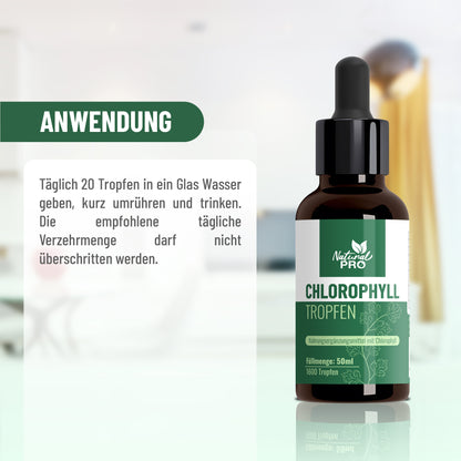 Chlorophyll Tropfen | Hochdosiert & Naturrein | Tägliches Wohlbefinden