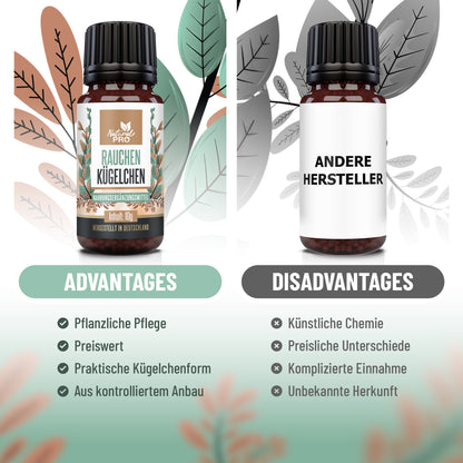 Rauchen Kügelchen | Natürlich & ohne Nikotin | Für innere Balance beim Rauchstopp | 10g