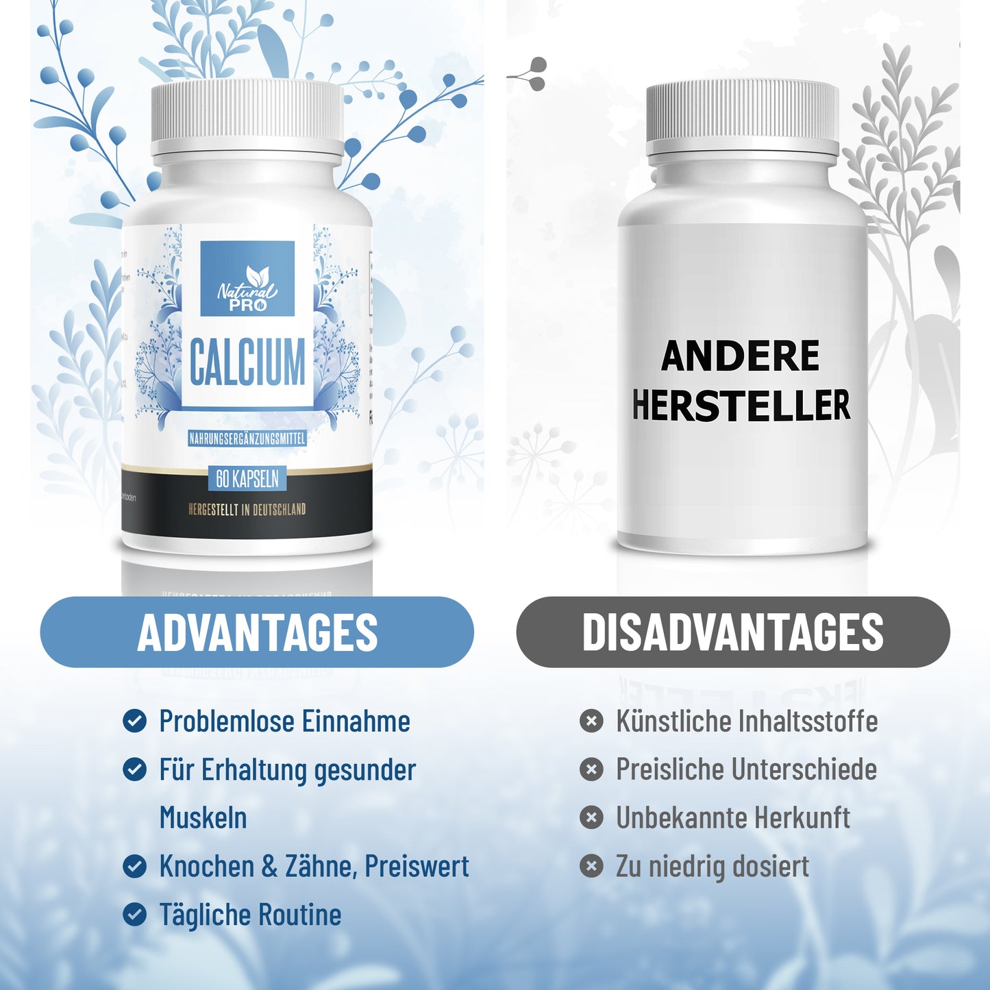 Calcium Power | Balance, Stabilität & starke Knochen | 60 Kapseln