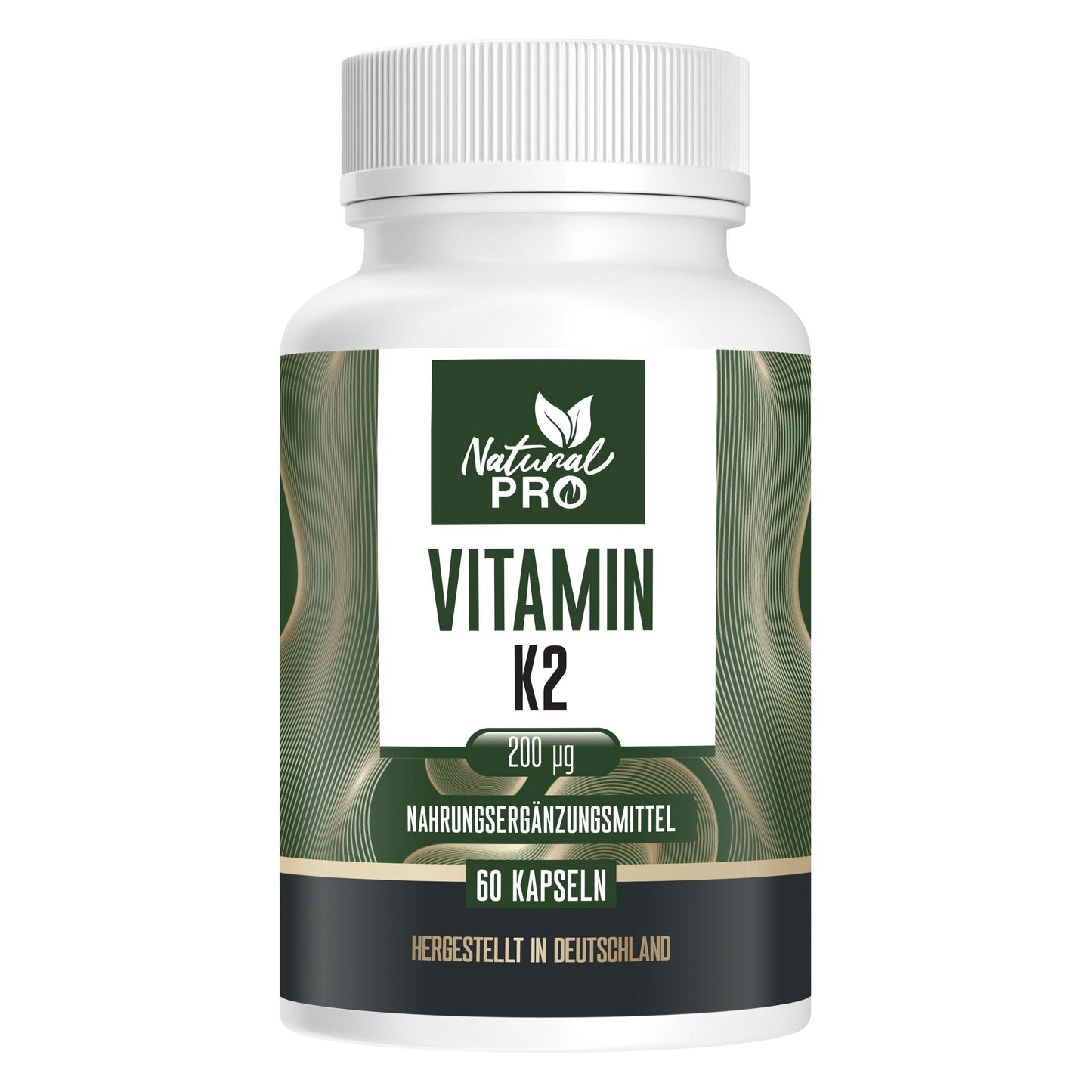 Vitamin K2 200 µg hochdosiert | Ideal in Kombination mit Vitamin | 60 Kapseln