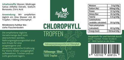 Chlorophyll Tropfen | Hochdosiert & Naturrein | Tägliches Wohlbefinden