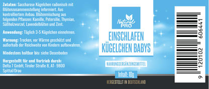 Einschlafen Kügelchen Baby | Für ruhige Nächte & sanfte Träume | beruhigend & liebevoll | 10 g