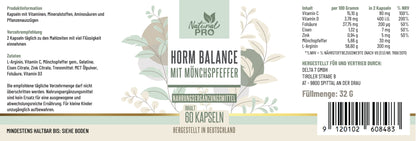 Natural Pro | Horm Balance | Hochdosiert | Gesunde Lebensweise