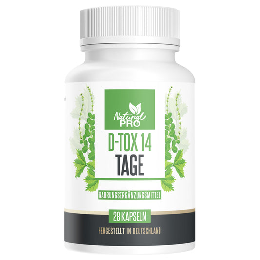D-Tox 14 Tage | Natürliches Entgiftungsprogramm für Körper & Stoffwechsel | 28 Kapseln