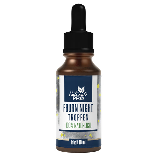 Fburn Night Tropfen | Aktiviert Nacht-Stoffwechsel & Regeneration | 10 ml
