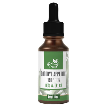 Goodbye Appetite Tropfen | Unterstützt natürliches Sättigungsgefühl | 10 ml